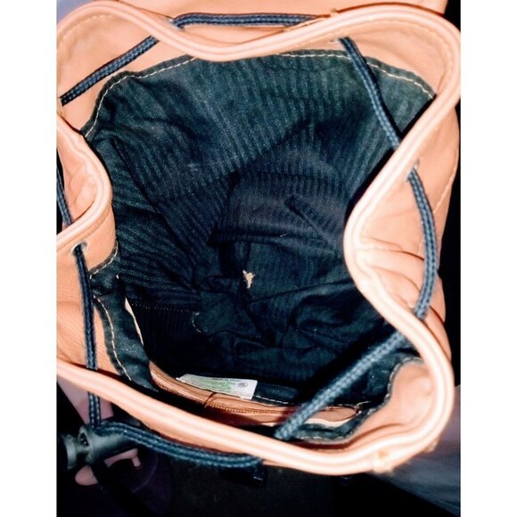 Vintage Leather Tan Backpack - Picture 5 of 9